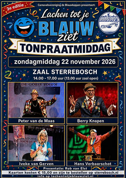 Lachen tot je blauw ziet